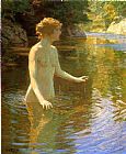 Edward Henry Potthast Enchanted Pool painting